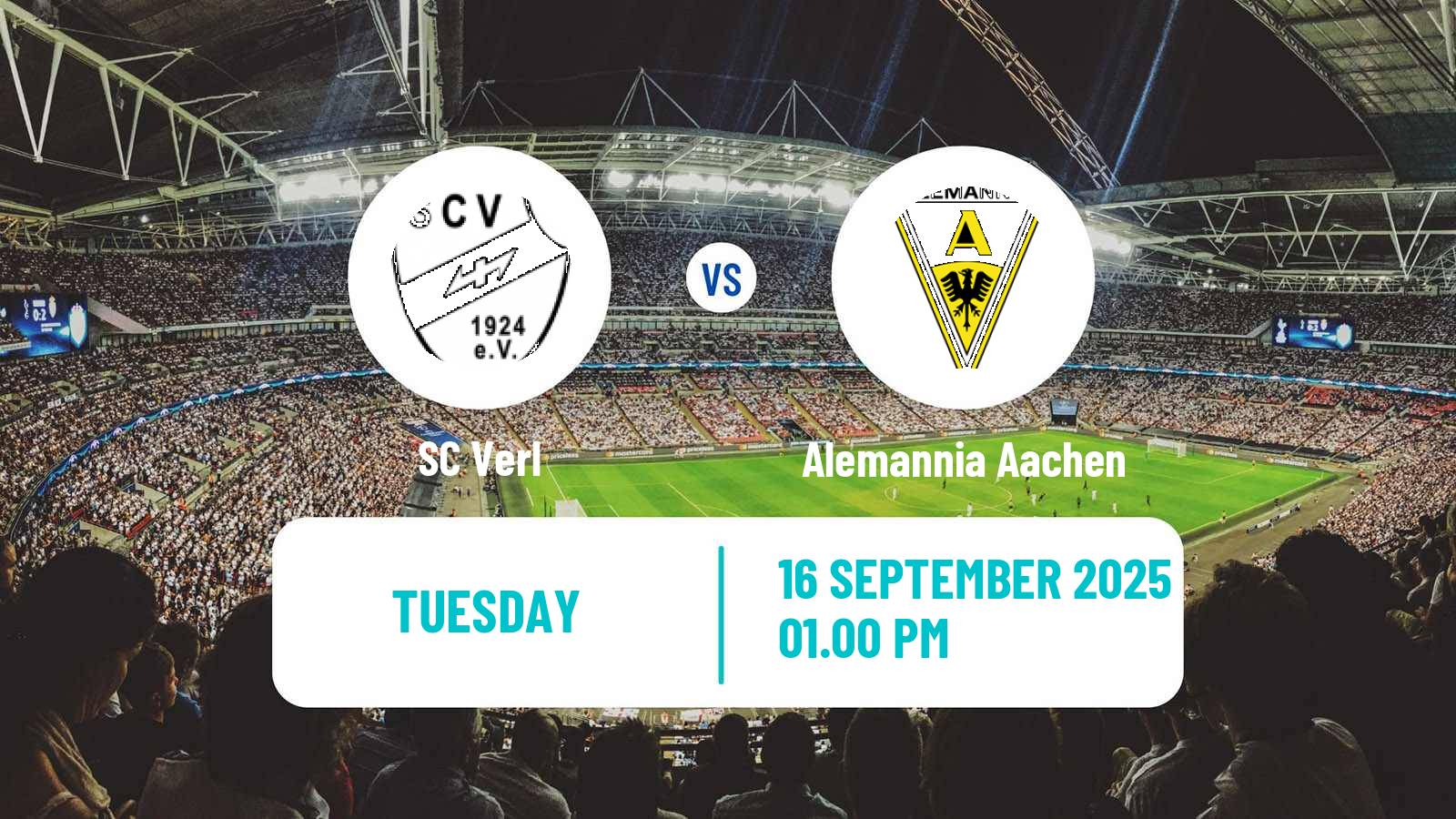 Soccer German 3 Bundesliga Verl - Alemannia Aachen