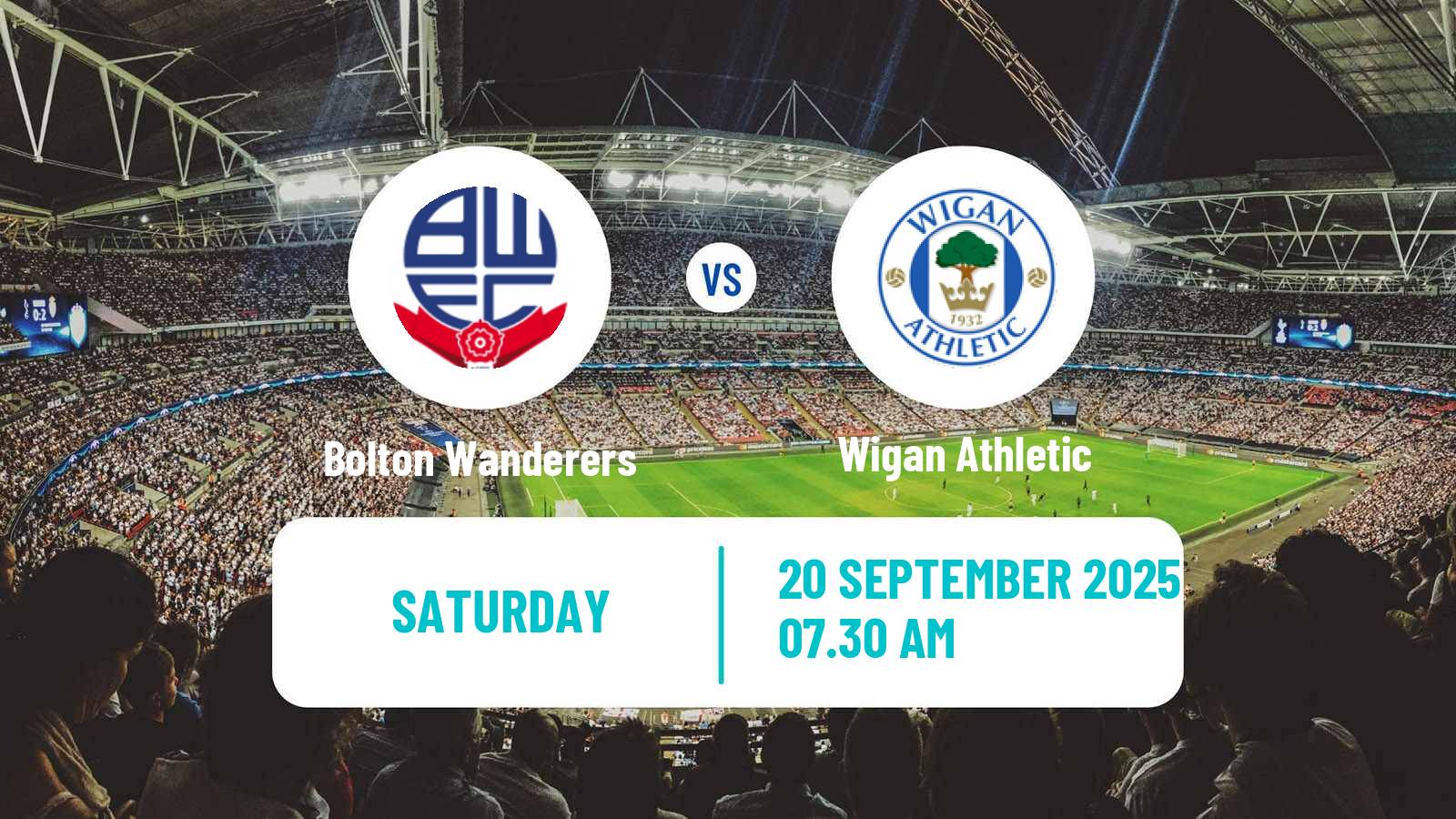 Soccer English League One Bolton Wanderers - Wigan Athletic