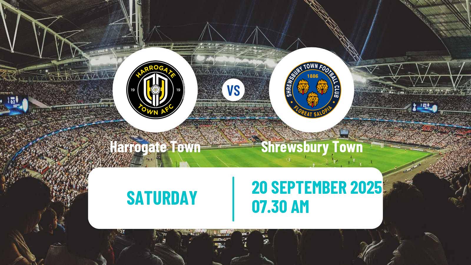 Soccer English League Two Harrogate Town - Shrewsbury Town
