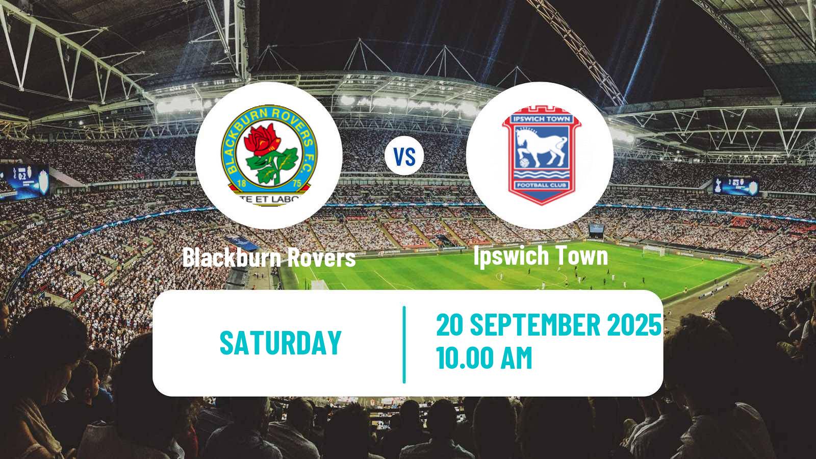 Soccer English League Championship Blackburn Rovers - Ipswich Town