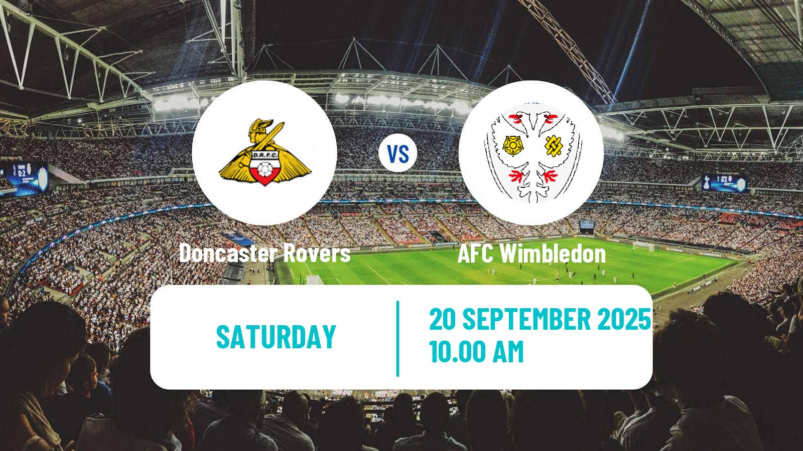 Soccer English League One Doncaster Rovers - AFC Wimbledon