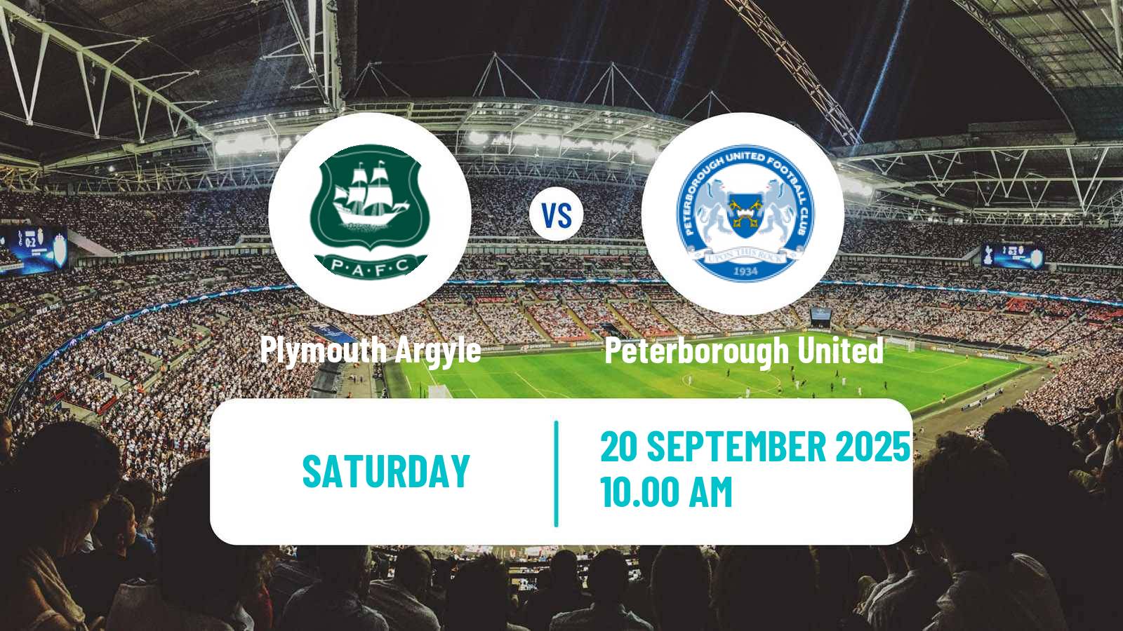 Soccer English League One Plymouth Argyle - Peterborough United