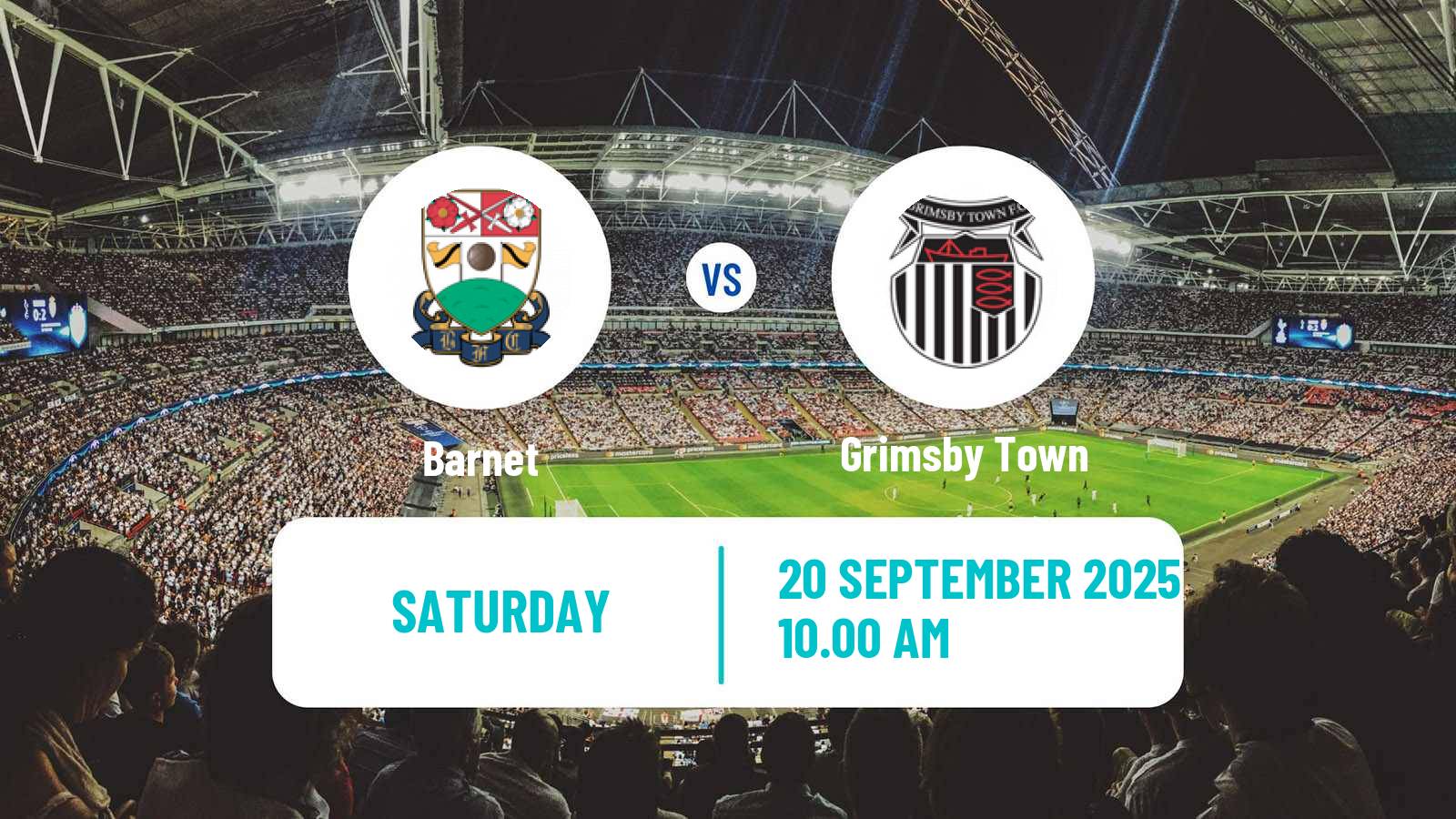 Soccer English League Two Barnet - Grimsby Town