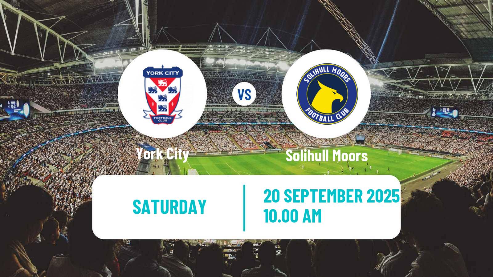 Soccer English National League York City - Solihull Moors