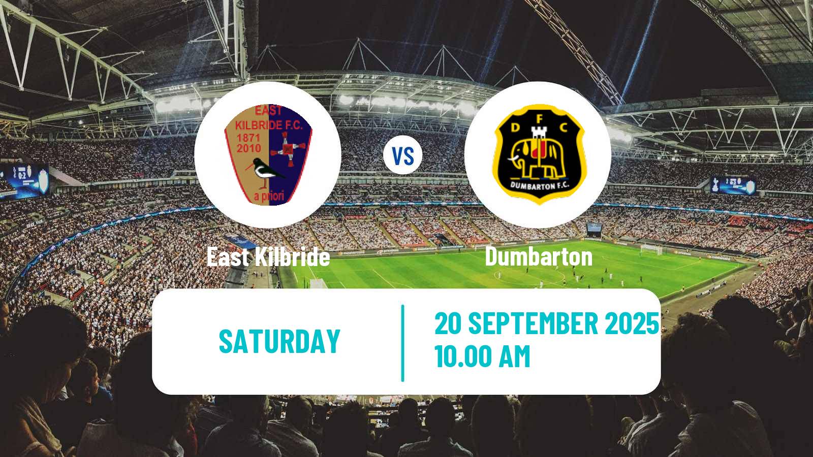 Soccer Scottish League Two East Kilbride - Dumbarton