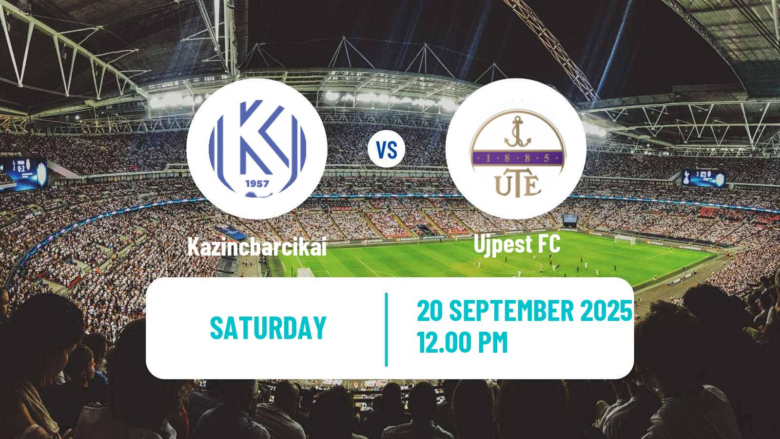 Soccer Hungarian NB I Kazincbarcikai - Ujpest