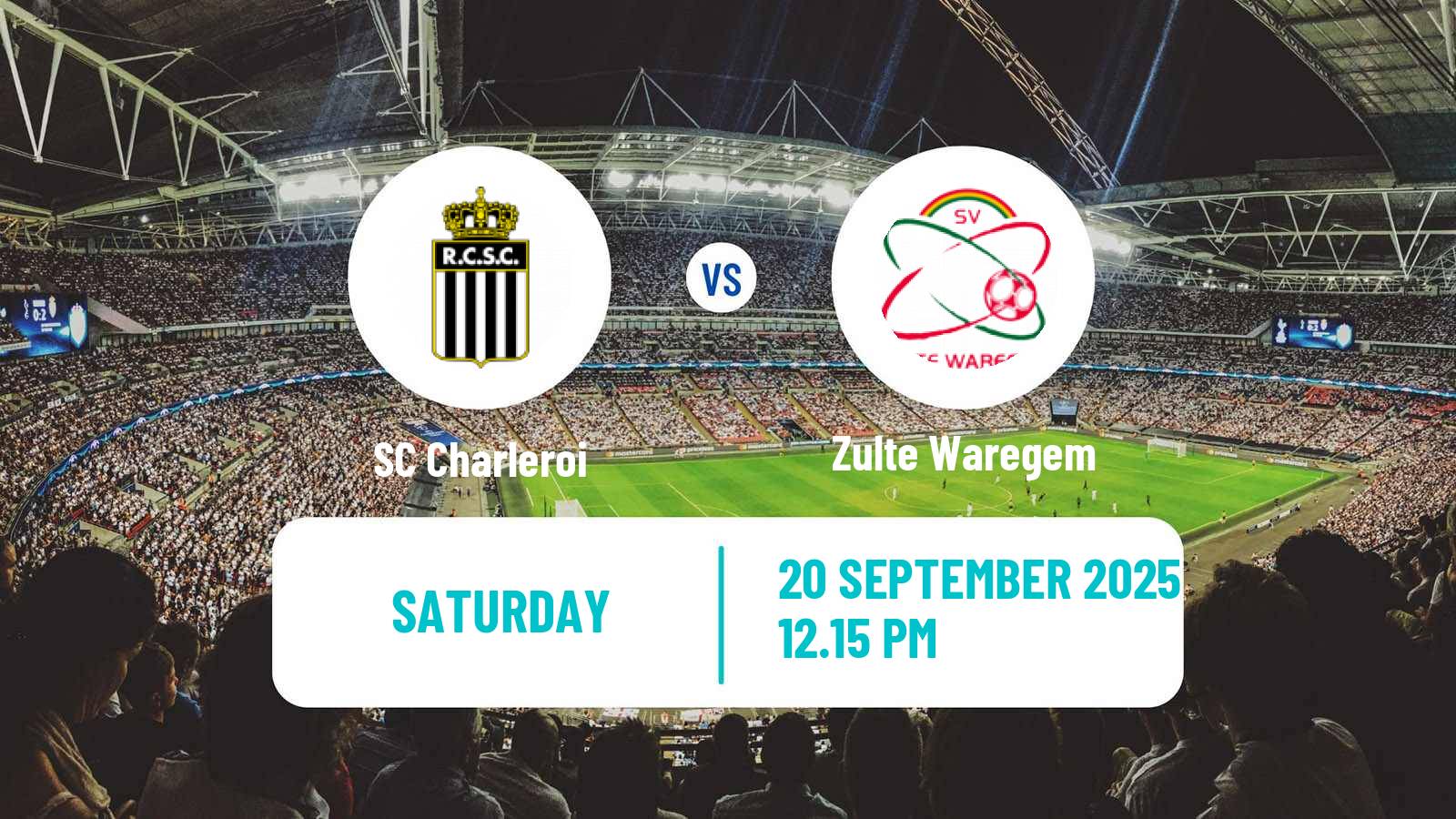 Soccer Belgian Jupiler Pro League Charleroi - Zulte Waregem