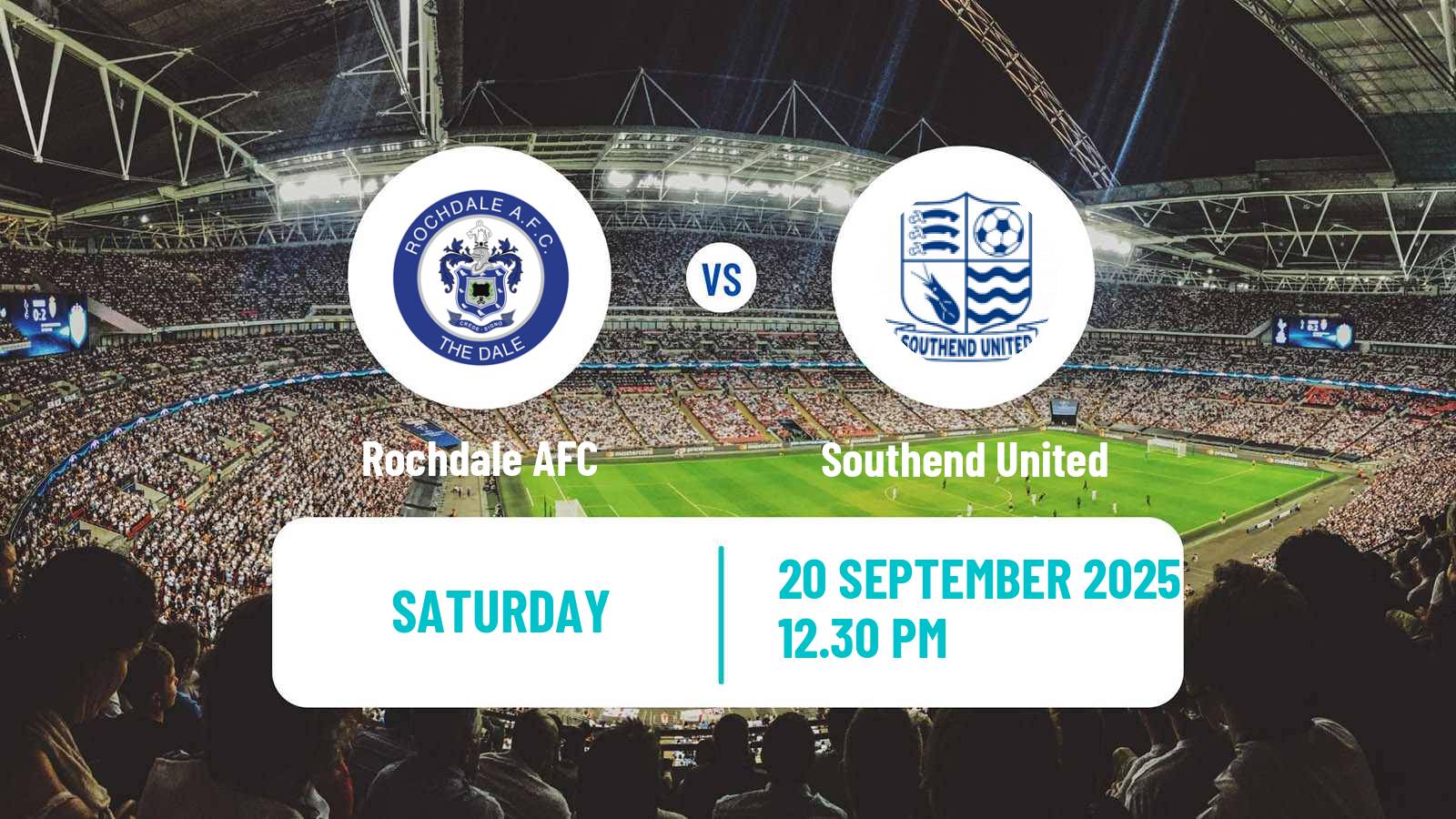 Soccer English National League Rochdale - Southend United