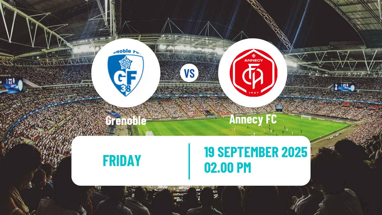 Soccer French Ligue 2 Grenoble - Annecy