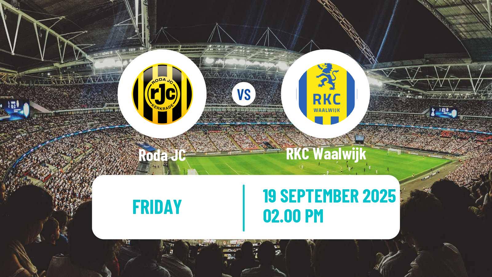 Soccer Dutch Eerste Divisie Roda - Waalwijk