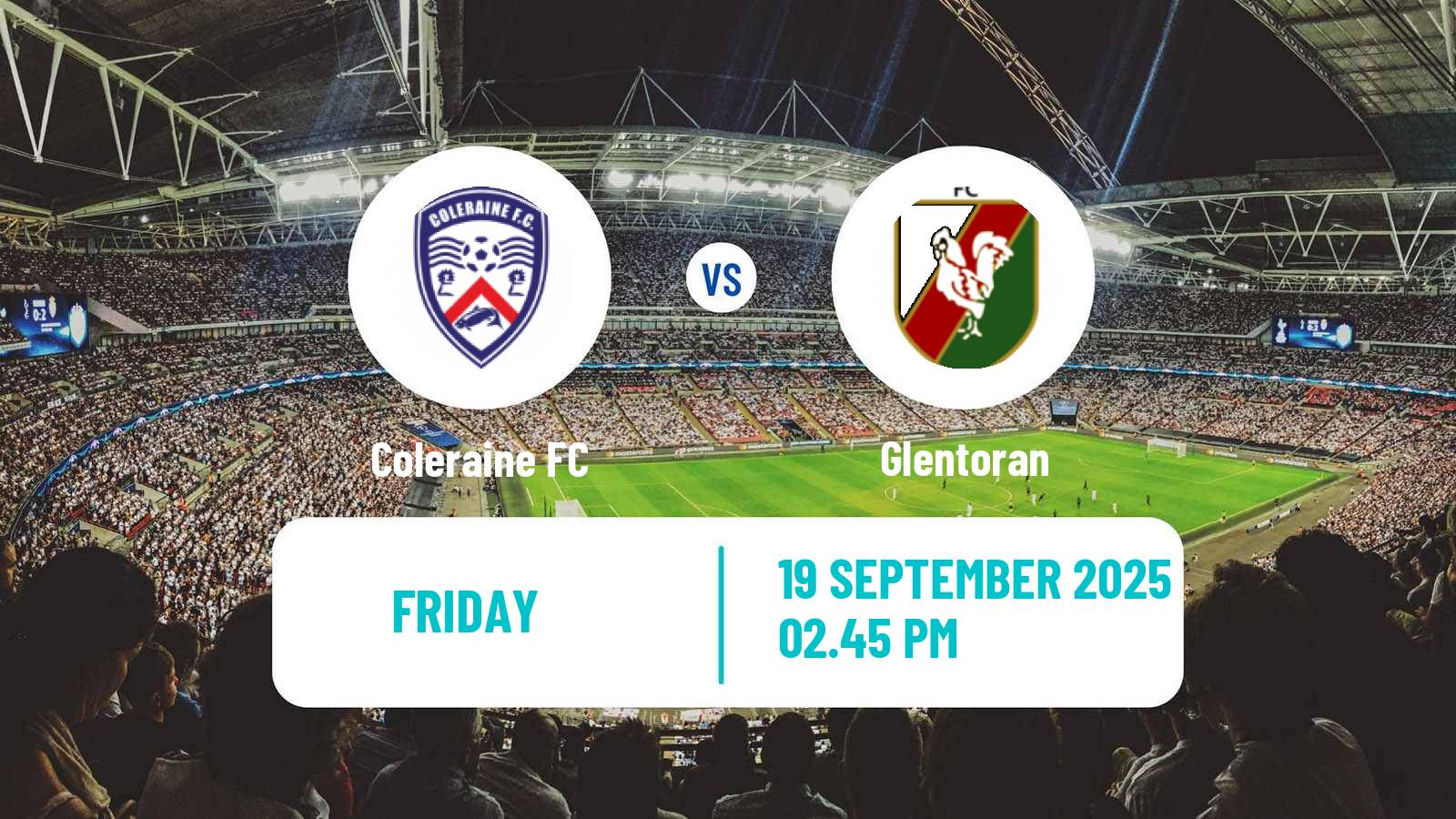 Soccer Northern Irish Premiership Coleraine - Glentoran