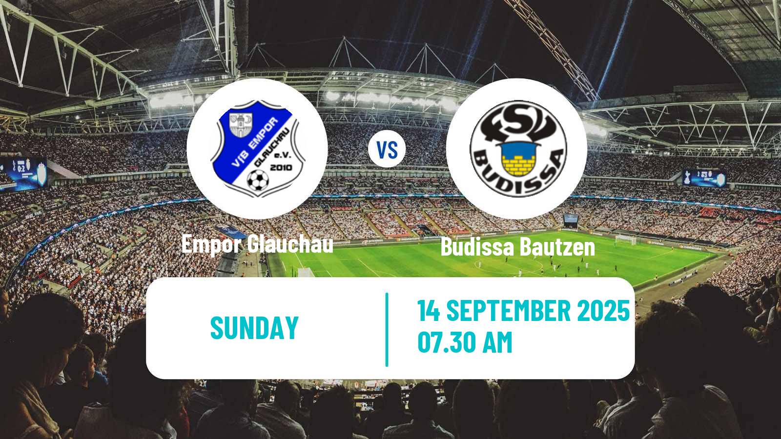 Soccer German Oberliga NOFV- Süd Empor Glauchau - Budissa Bautzen
