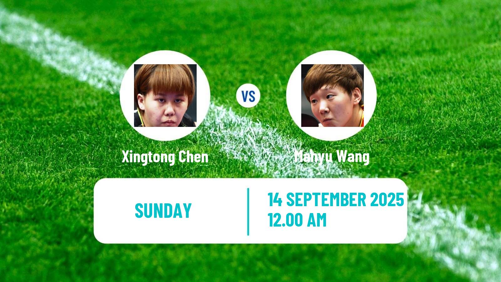 Table tennis Wtt Champions Macao Women Xingtong Chen - Manyu Wang