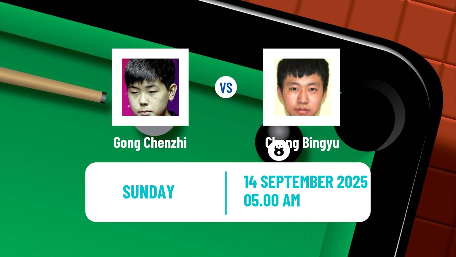 Snooker English Open Gong Chenzhi - Chang Bingyu