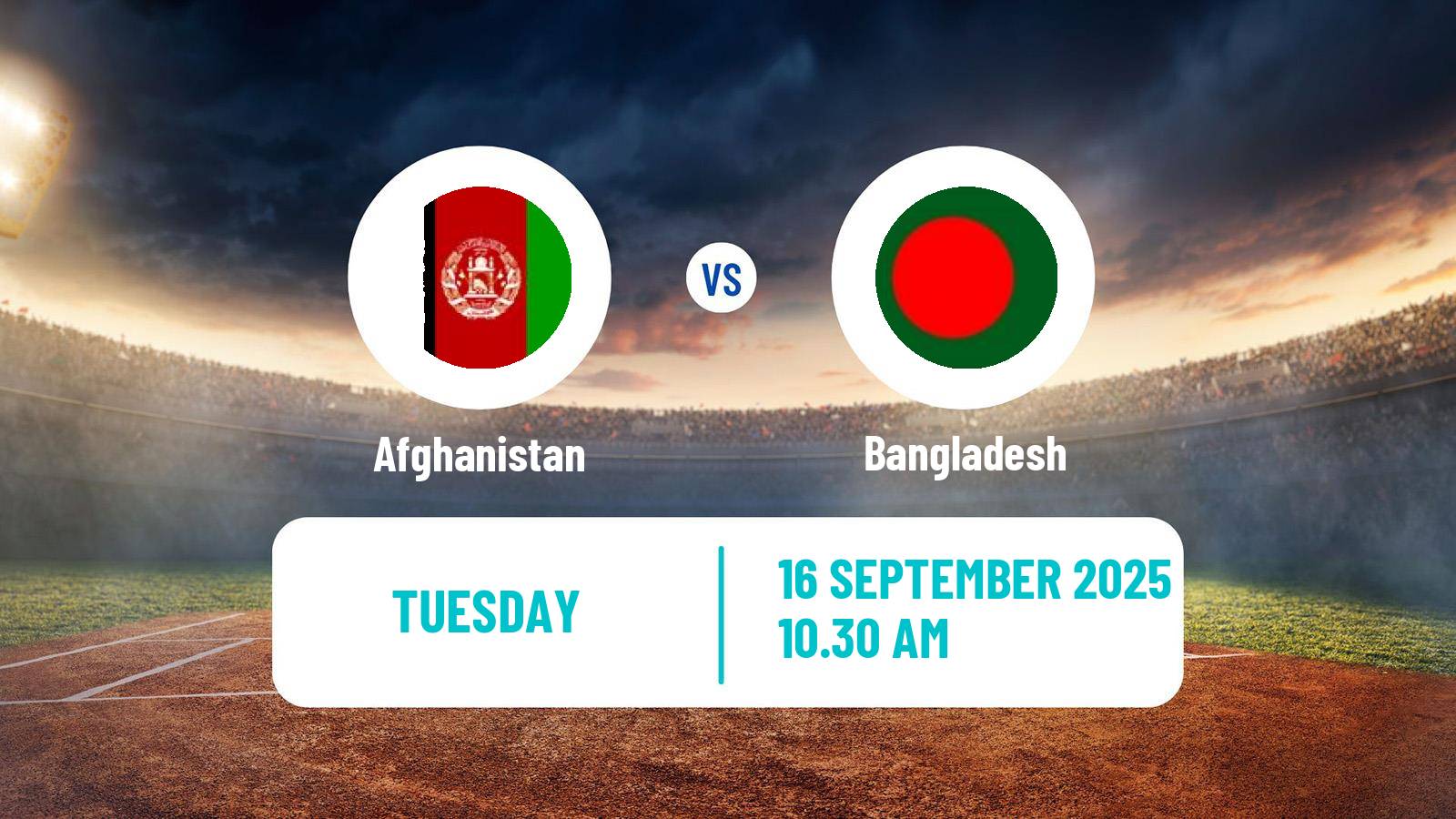Cricket Asia Cup T20 Afghanistan - Bangladesh