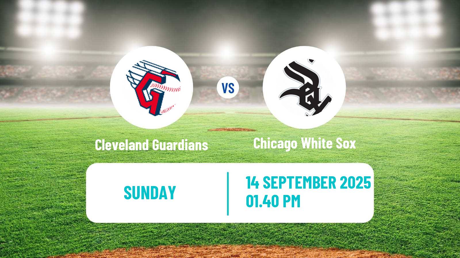 Baseball MLB Cleveland Guardians - Chicago White Sox