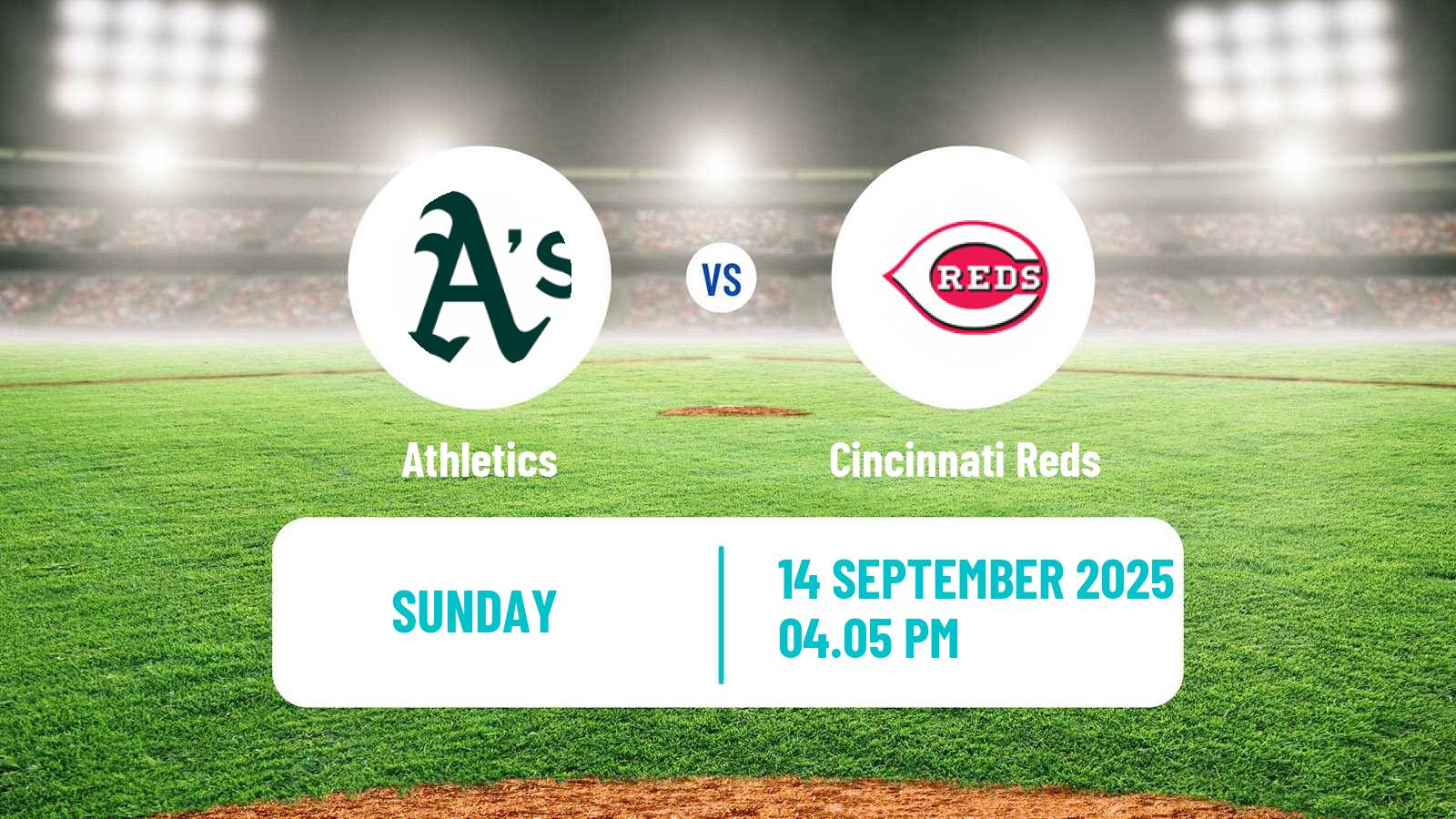 Baseball MLB Athletics - Cincinnati Reds