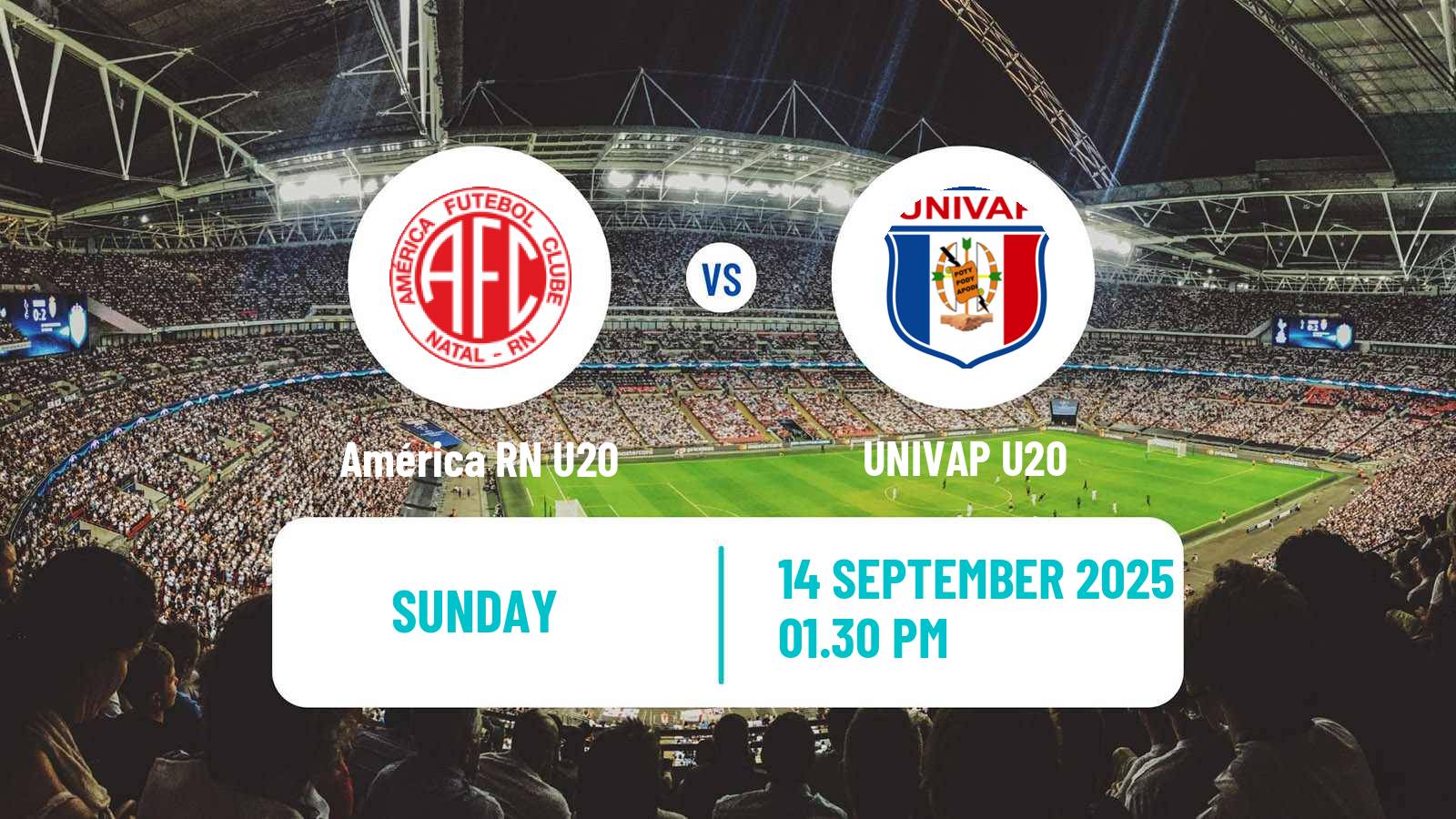 Soccer Brazilian Potiguar U20 América RN U20 - UNIVAP U20