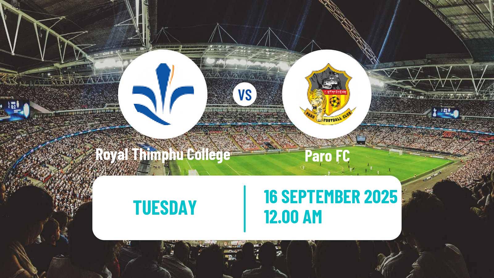 Soccer Bhutan Premier League Royal Thimphu College - Paro