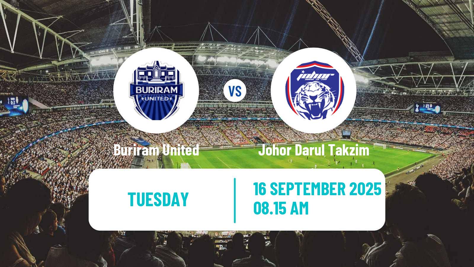 Soccer AFC Champions League Buriram United - Johor Darul Takzim
