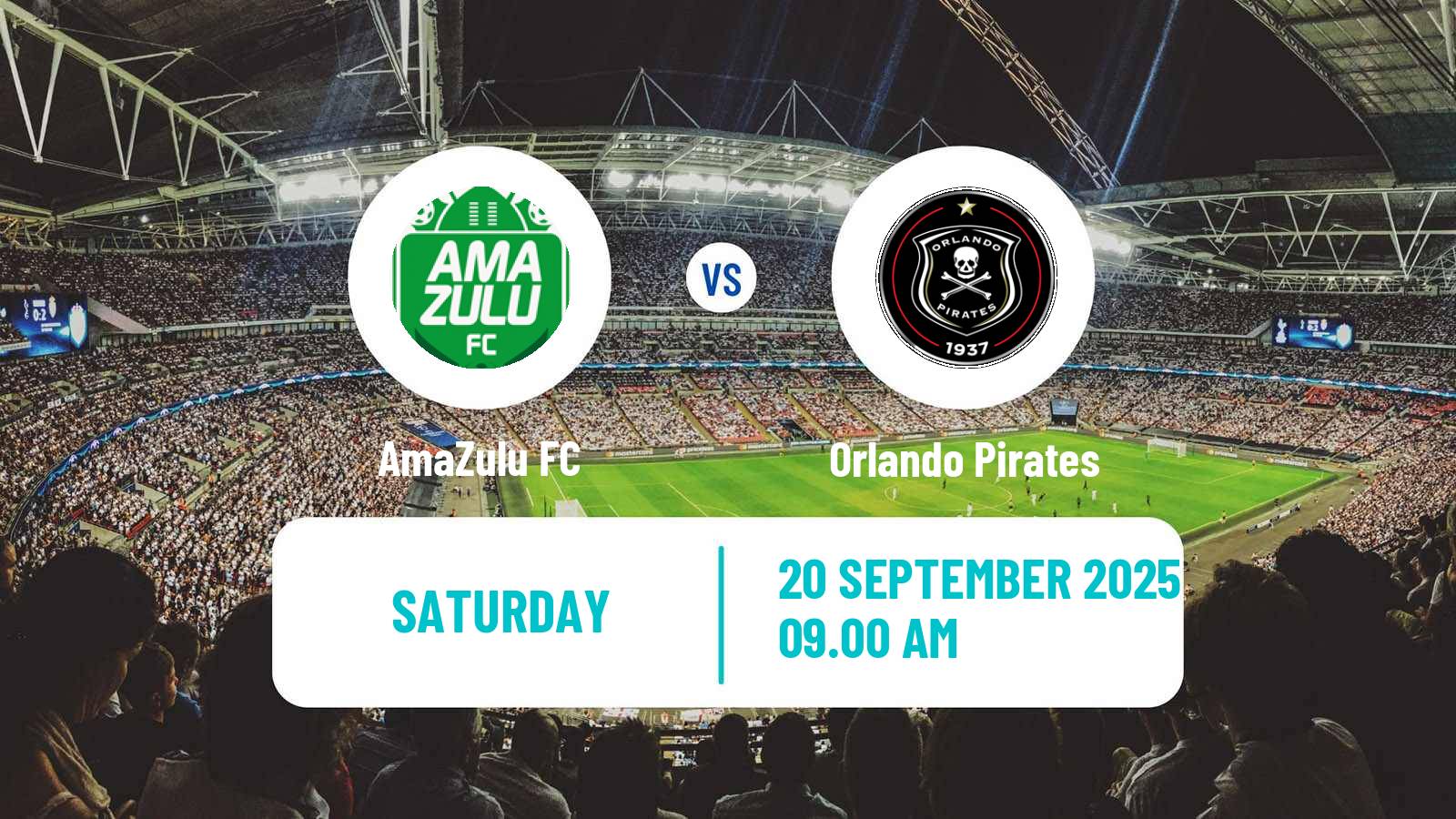 Soccer South African Premier Soccer League AmaZulu - Orlando Pirates