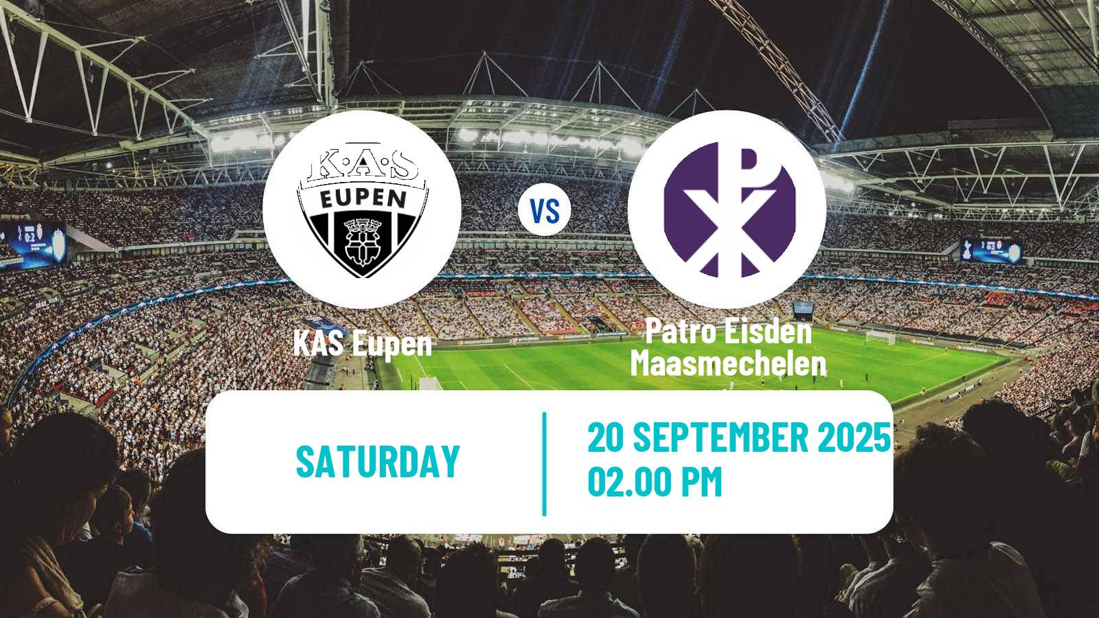 Soccer Belgian Сhallenger Pro League Eupen - Patro Eisden Maasmechelen