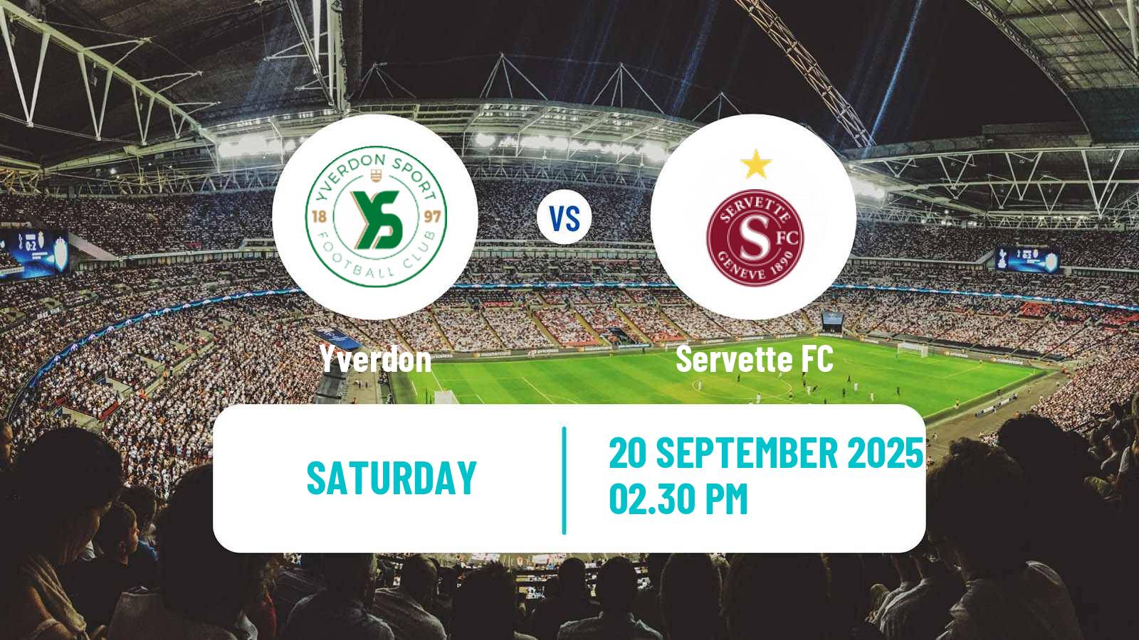 Soccer Swiss Cup Yverdon - Servette
