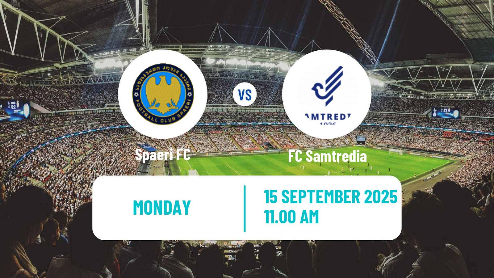 Soccer Georgian Erovnuli Liga 2 Spaeri - Samtredia