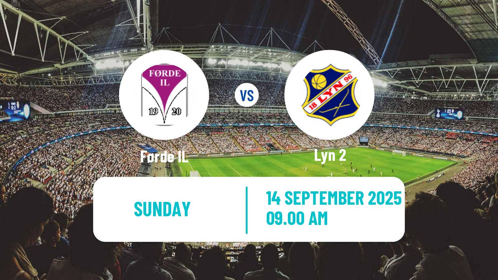 Soccer Norwegian Division 3 - Group 4 Førde - Lyn 2