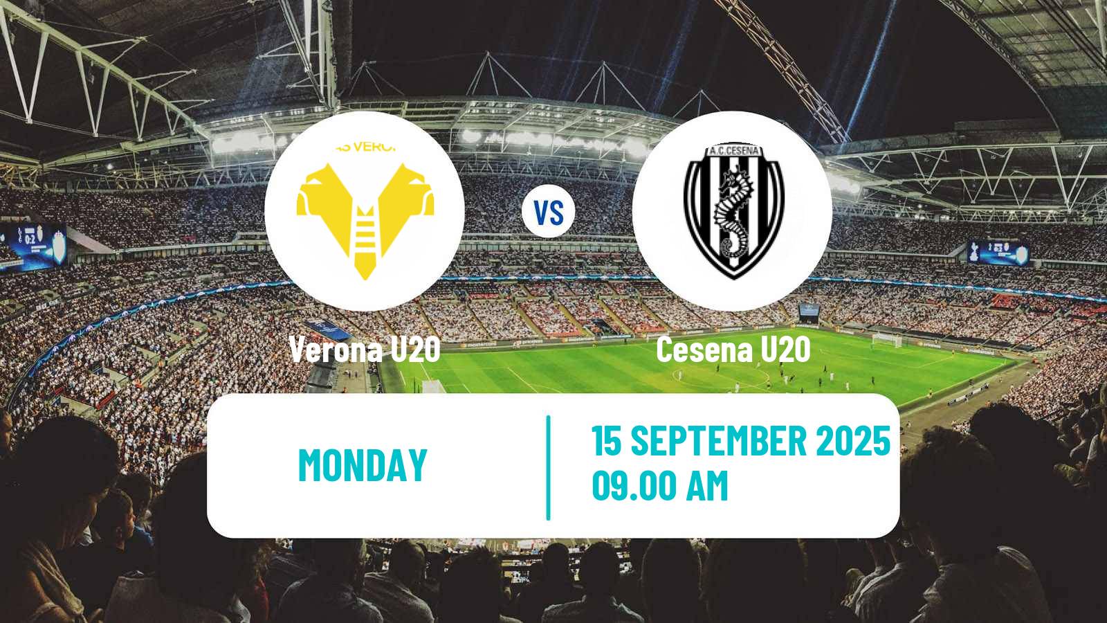 Soccer Italian Primavera 1 Verona U20 - Cesena U20