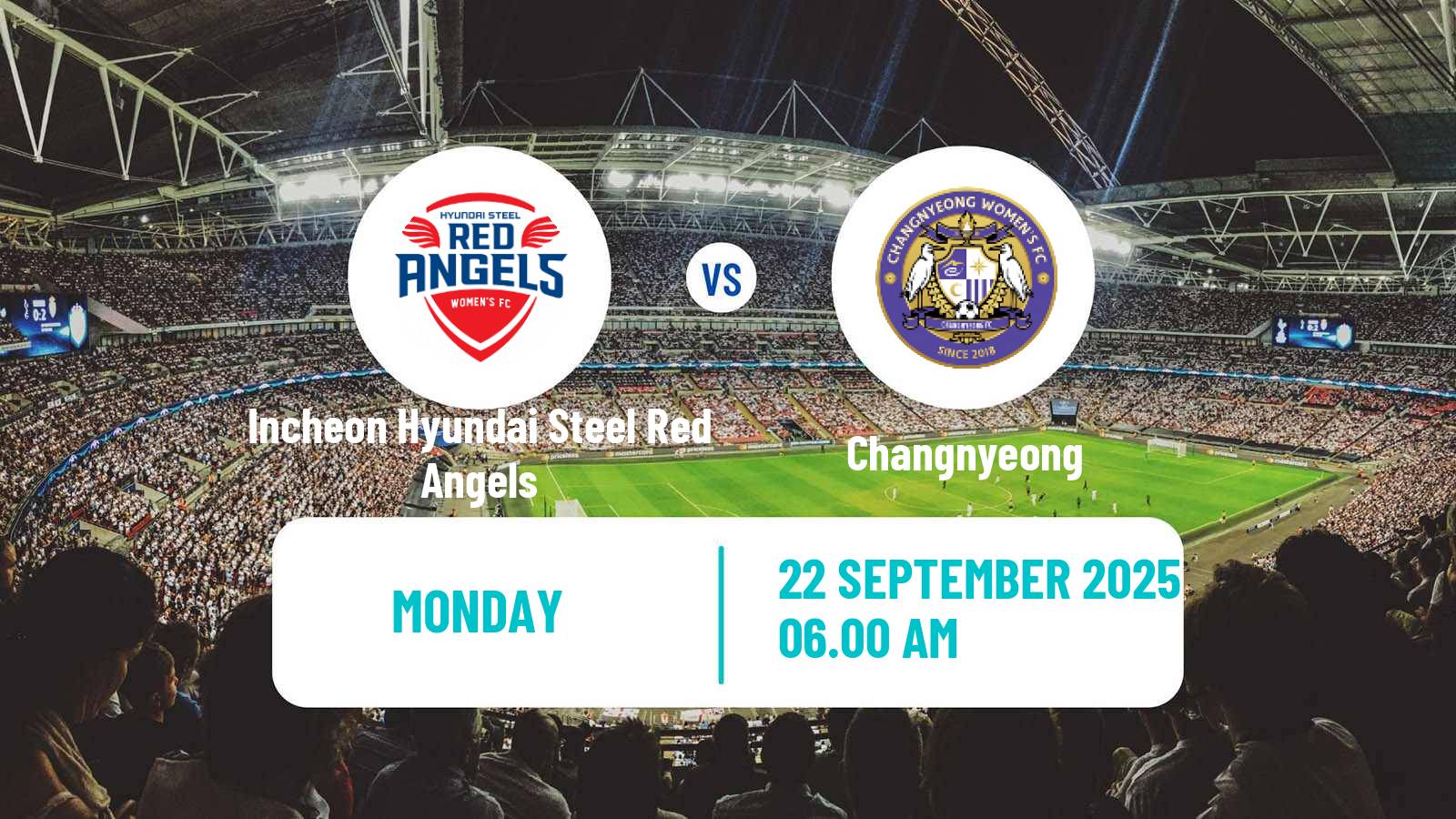 Soccer South Korean WK League Incheon Hyundai Steel Red Angels - Changnyeong