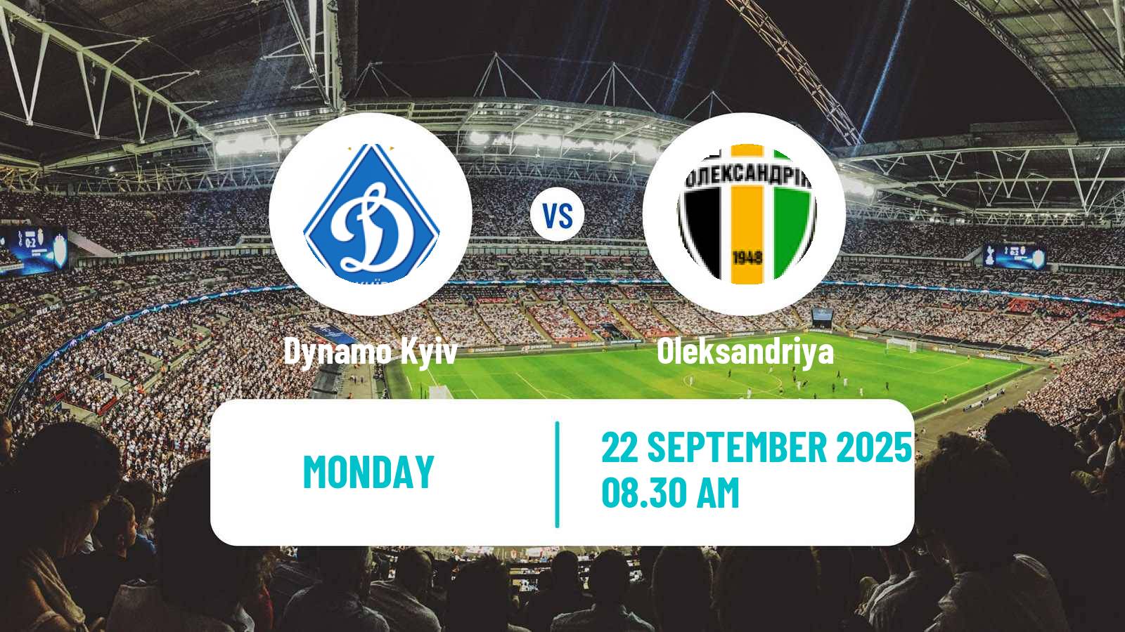 Soccer Ukrainian Premier League Dynamo Kyiv - Oleksandriya