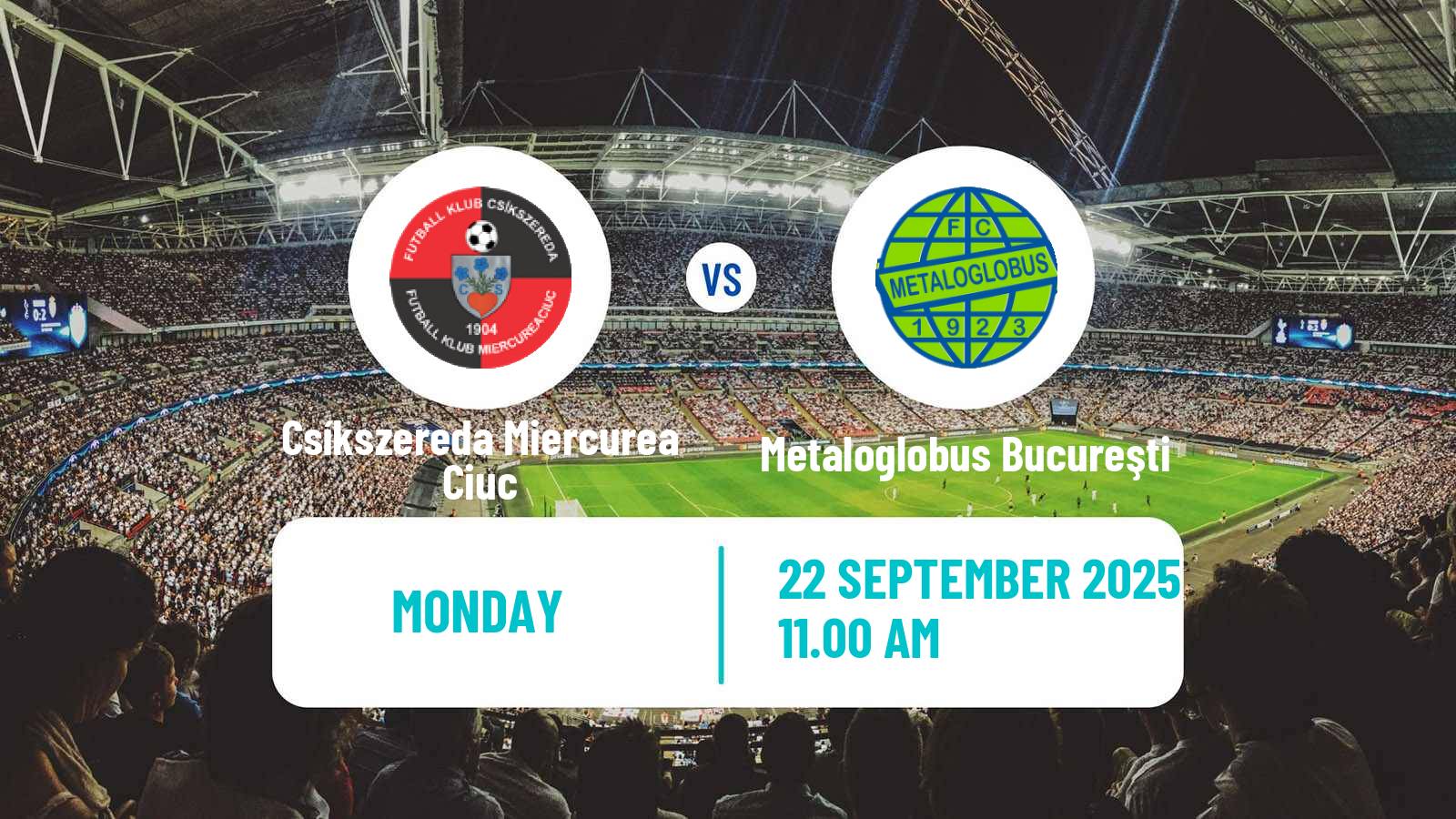 Soccer Romanian Liga 1 Csíkszereda Miercurea Ciuc - Metaloglobus Bucureşti