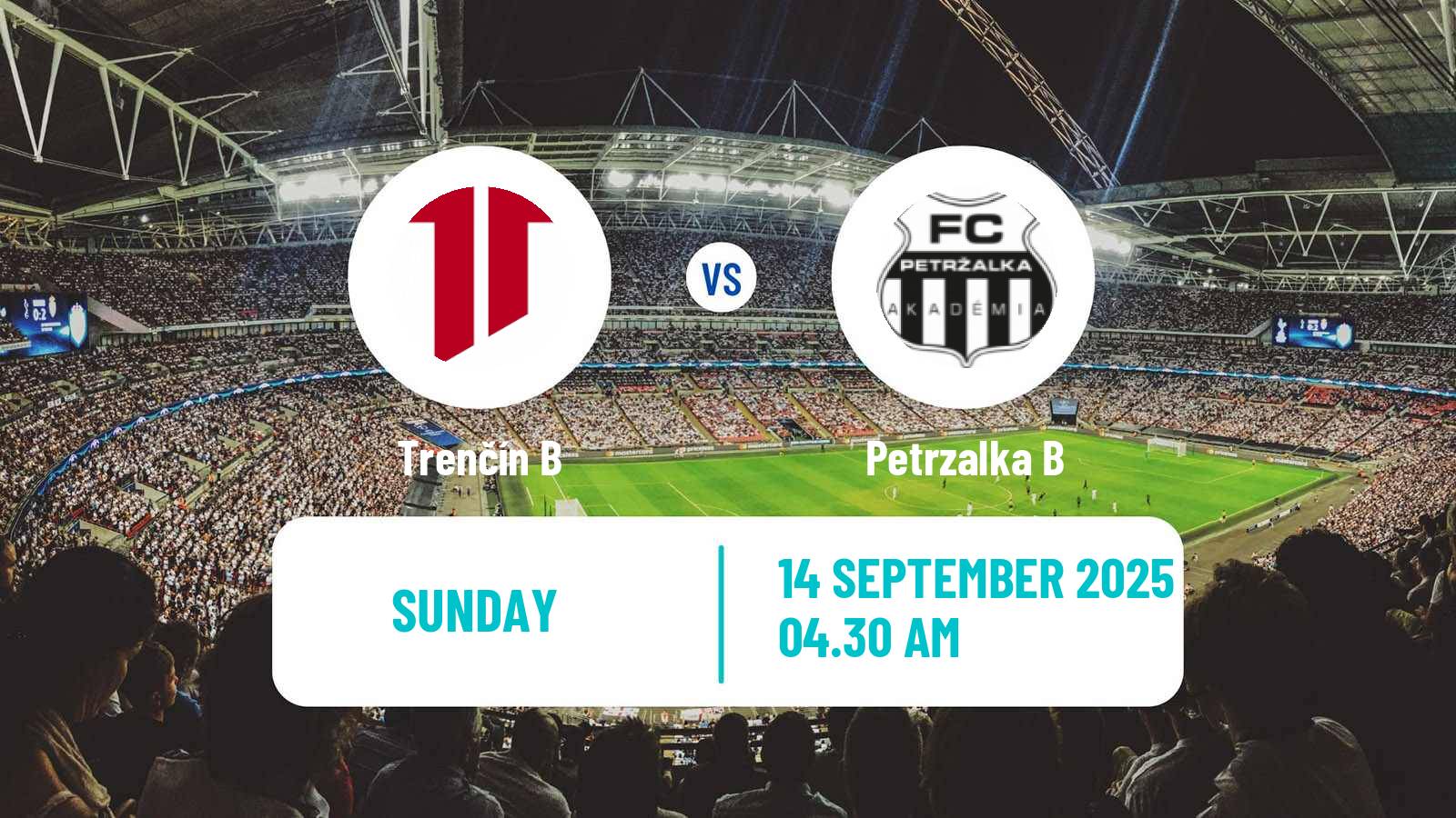 Soccer Slovak 3 Liga West Trenčín B - Petrzalka B
