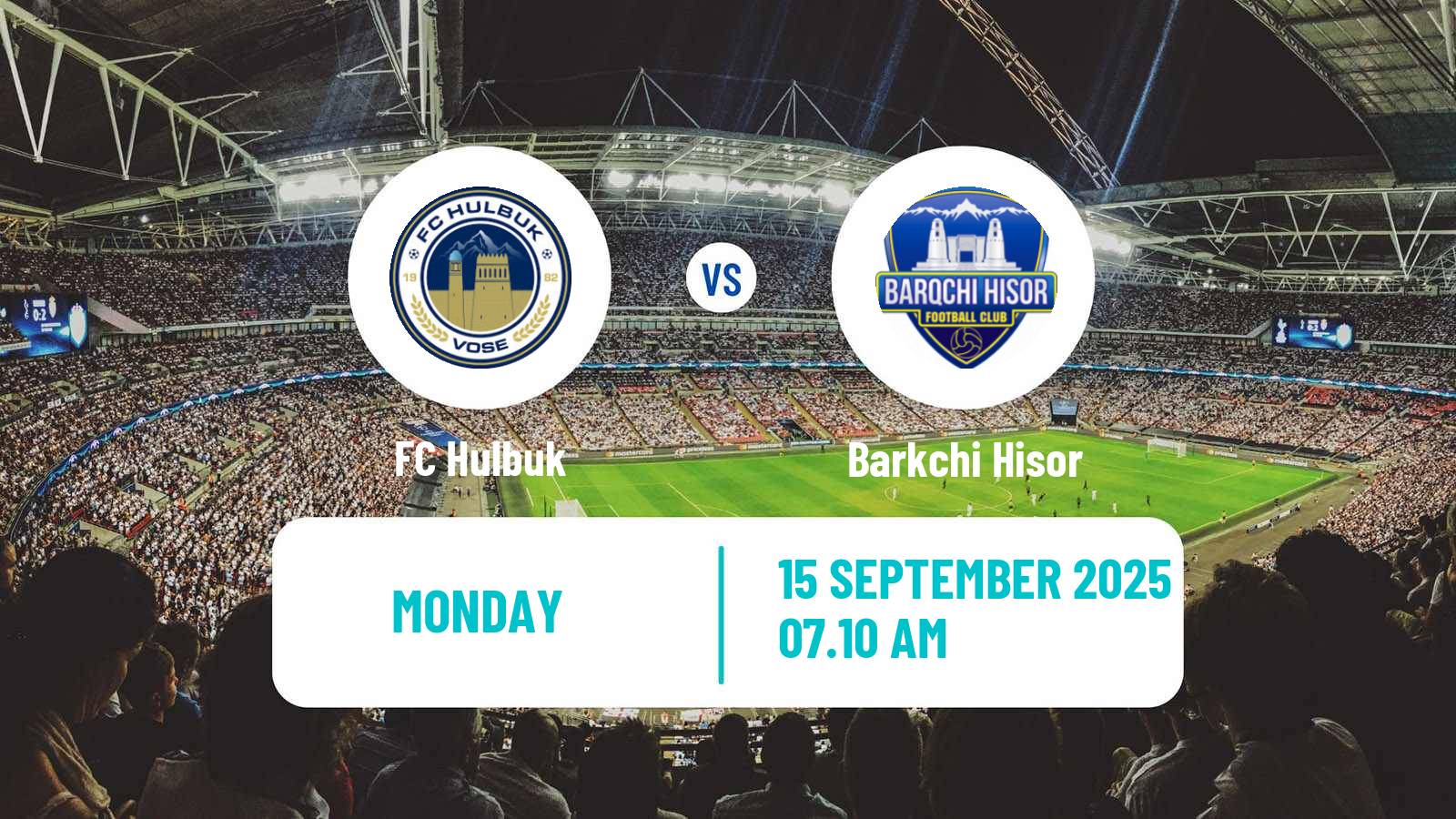 Soccer Tajik League Hulbuk - Barkchi Hisor