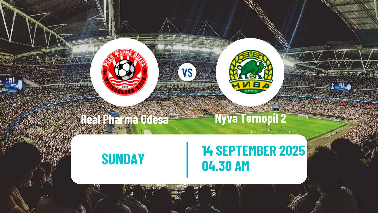 Soccer Ukrainian Druha Liga Real Pharma Odesa - Nyva Ternopil 2
