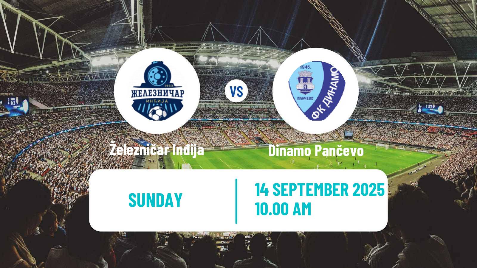 Soccer Serbian Srpska Liga - Vojvodina Železničar Inđija - Dinamo Pančevo