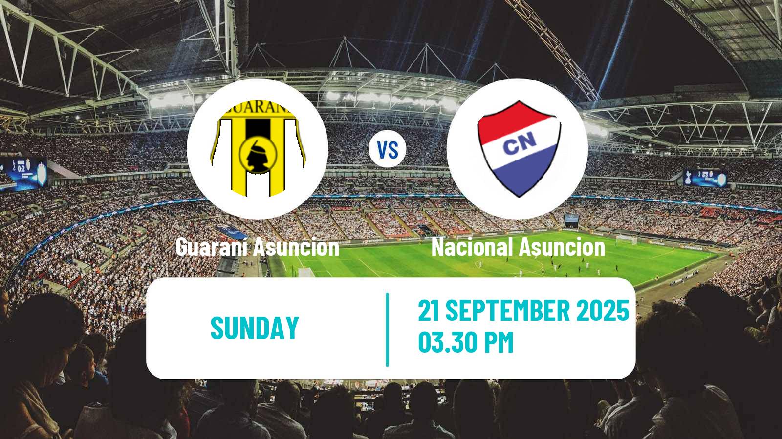 Soccer Paraguayan Primera Division Guaraní Asuncion - Nacional Asuncion
