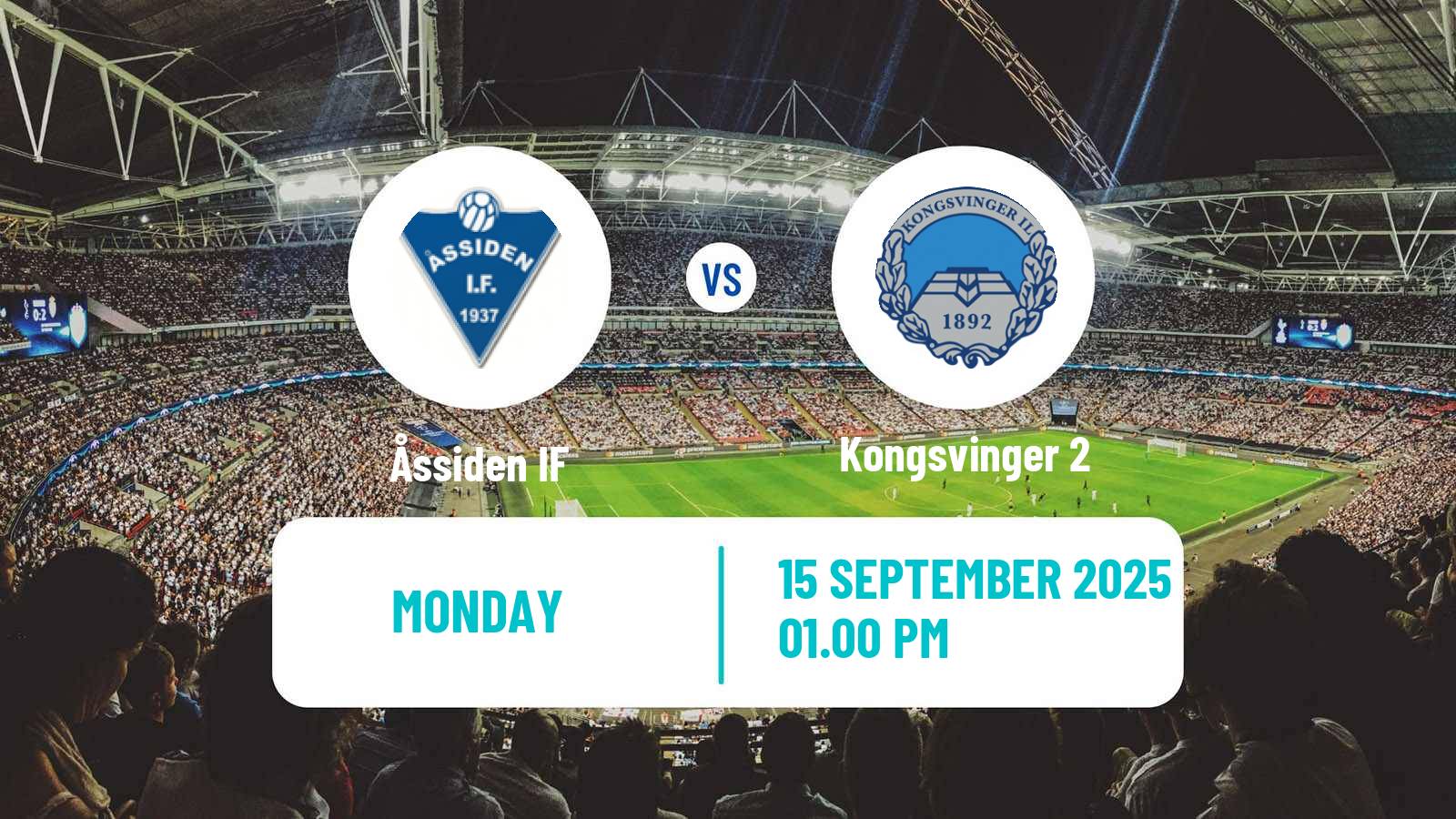 Soccer Norwegian Division 3 - Group 3 Åssiden - Kongsvinger 2