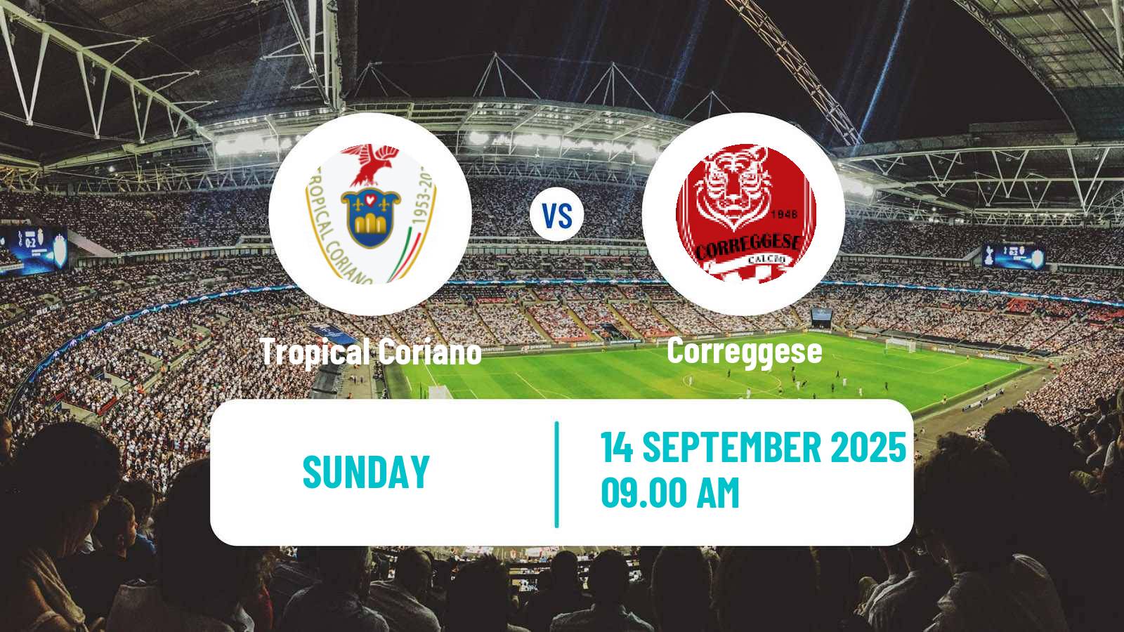 Soccer Italian Serie D - Group D Tropical Coriano - Correggese