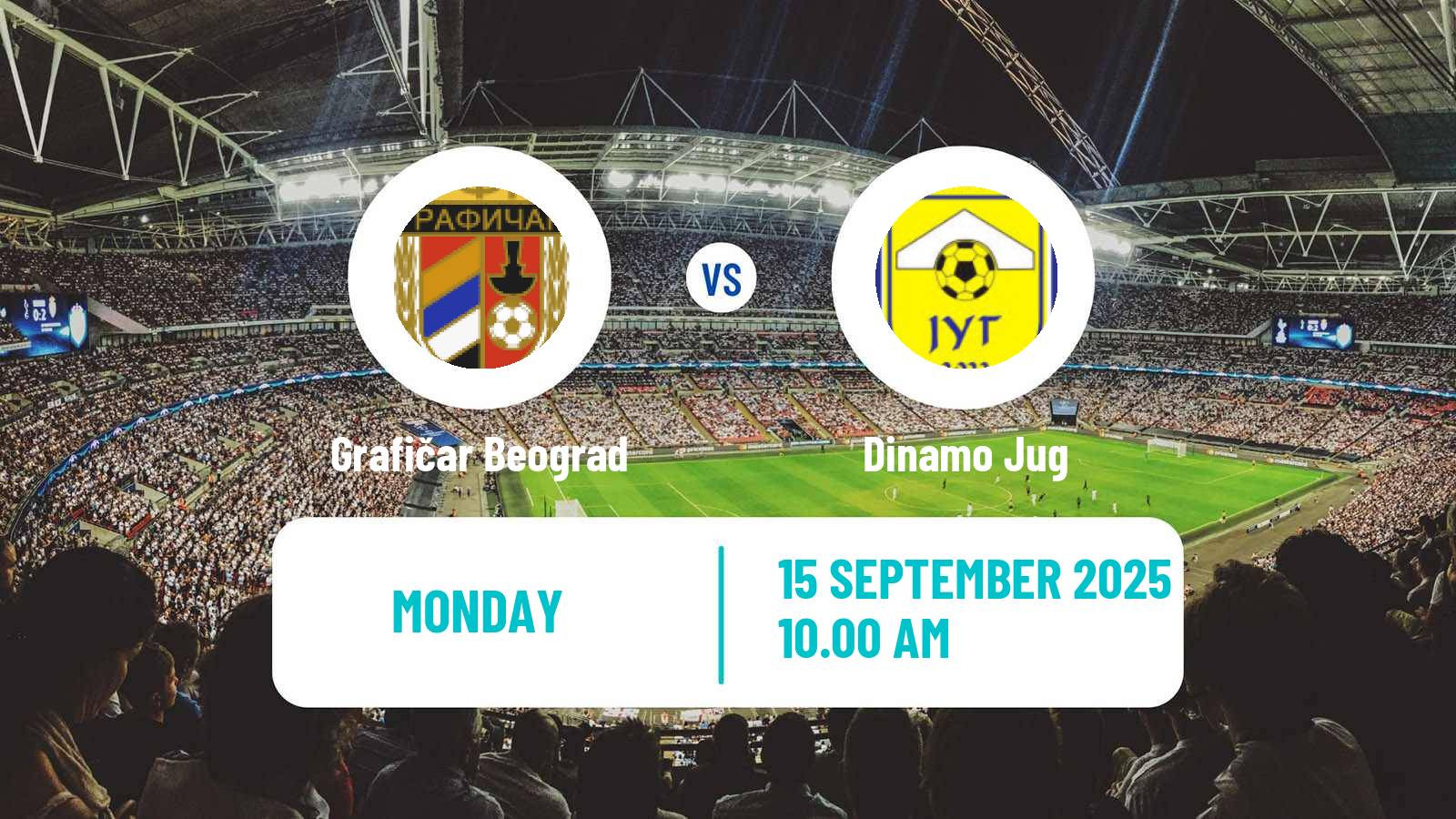 Soccer Serbian Prva Liga Grafičar Beograd - Dinamo Jug
