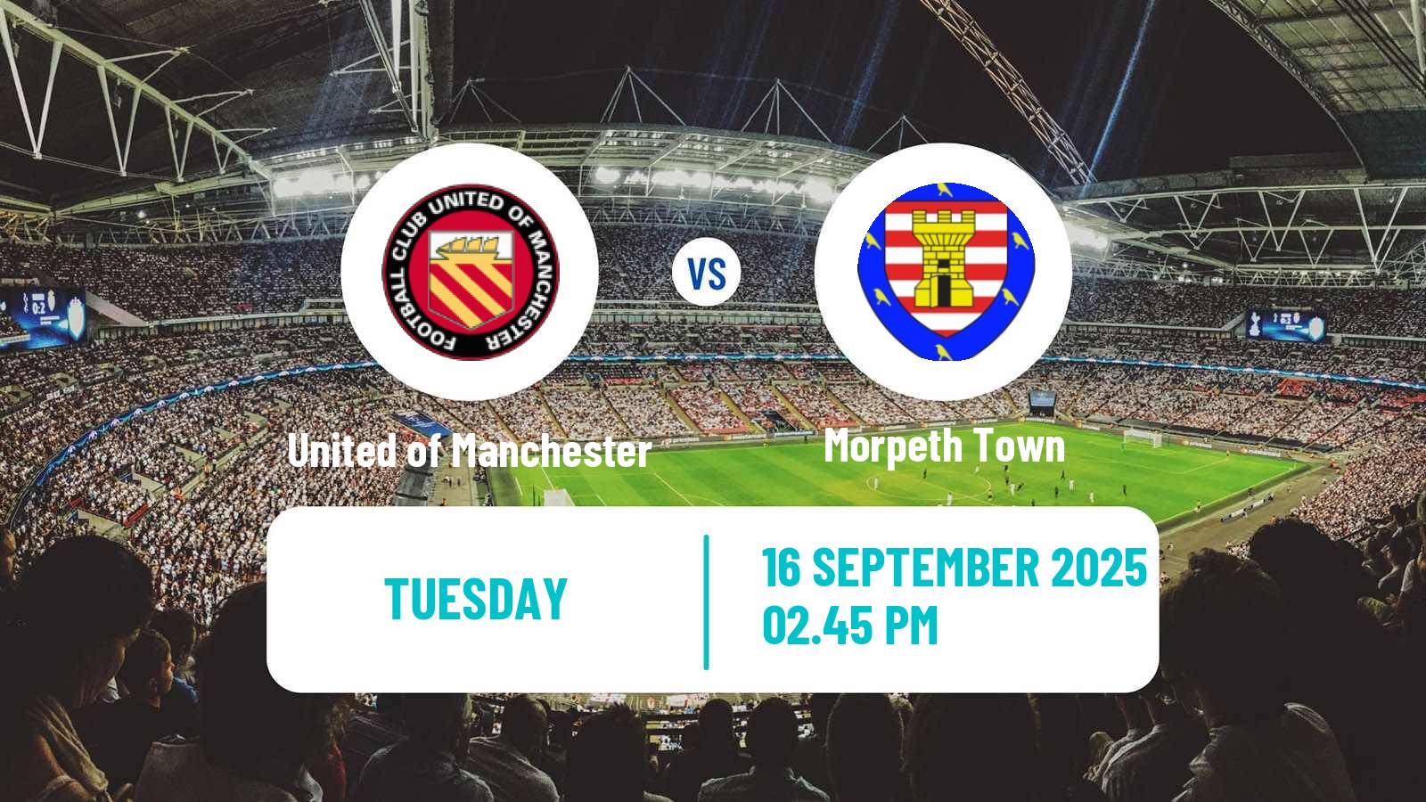 Soccer English NPL Premier Division United of Manchester - Morpeth Town
