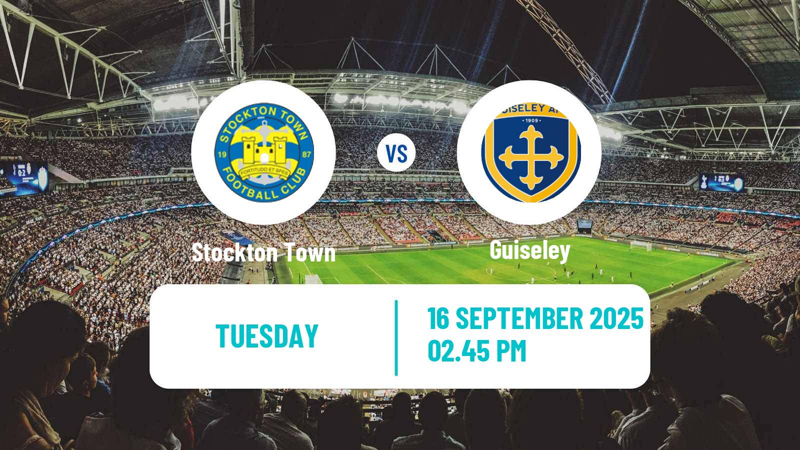 Soccer English NPL Premier Division Stockton Town - Guiseley