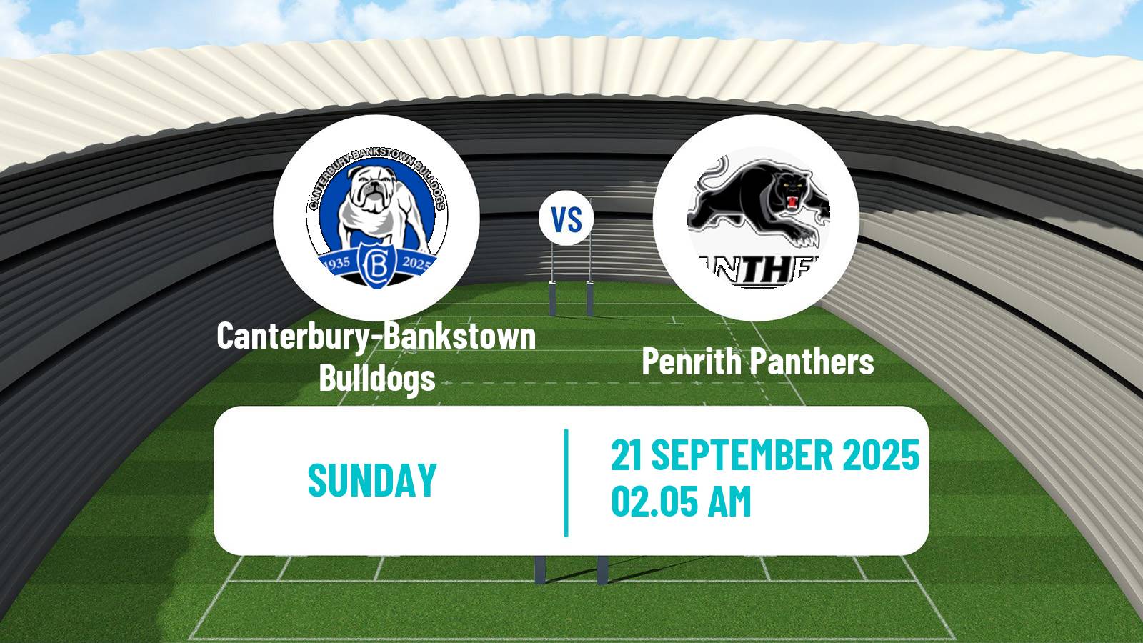 Rugby league Australian NRL Canterbury-Bankstown Bulldogs - Penrith Panthers