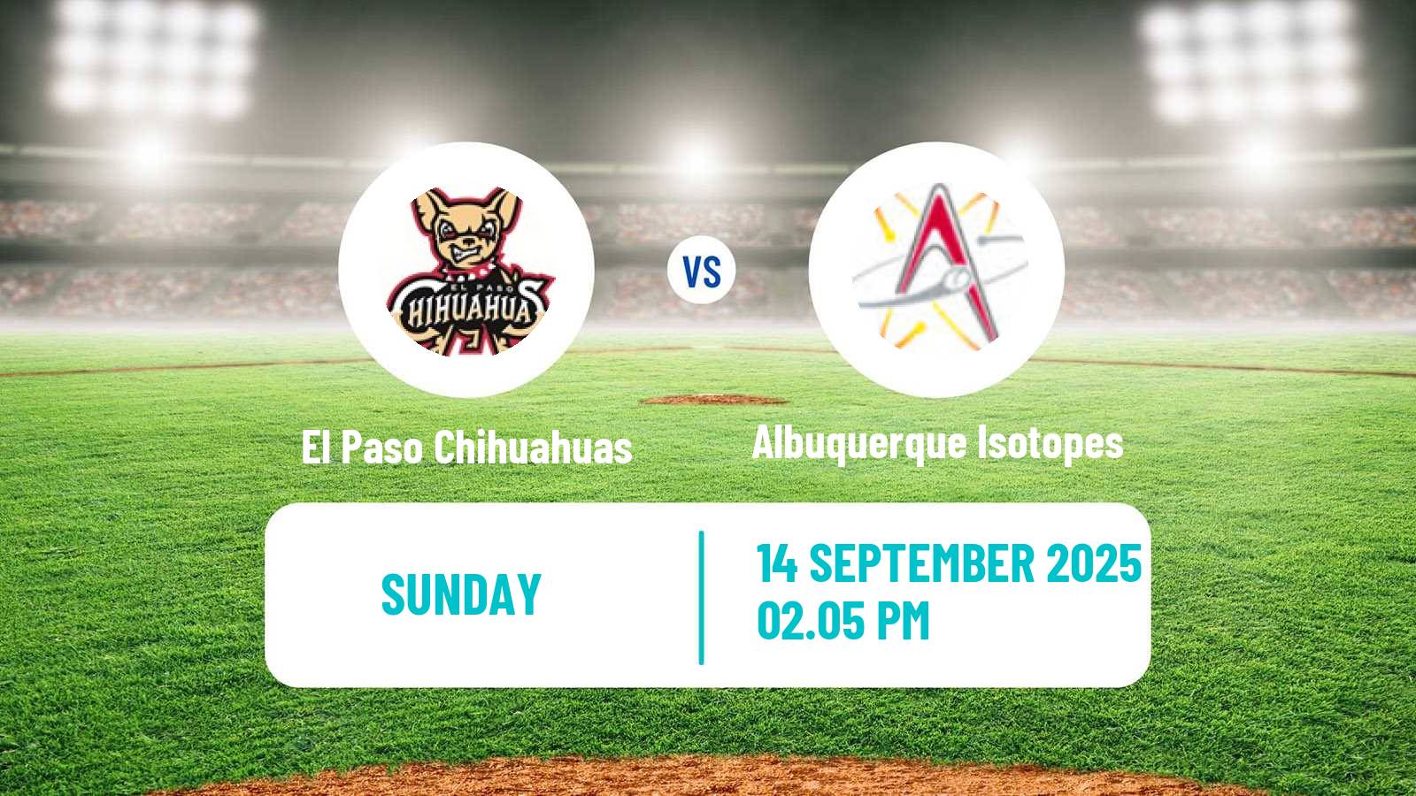 Baseball PCL El Paso Chihuahuas - Albuquerque Isotopes
