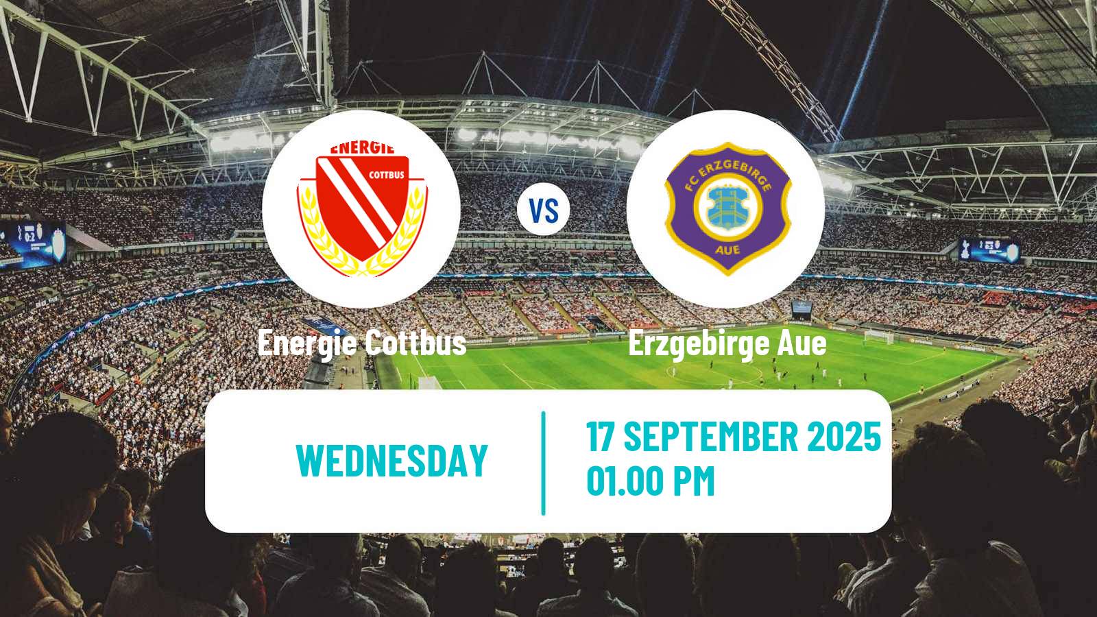 Soccer German 3 Bundesliga Energie Cottbus - Erzgebirge Aue