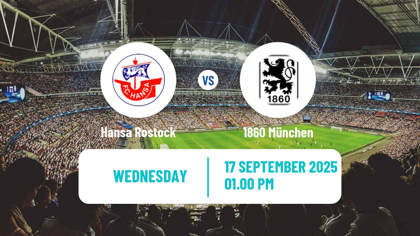 Soccer German 3 Bundesliga Hansa Rostock - 1860 München