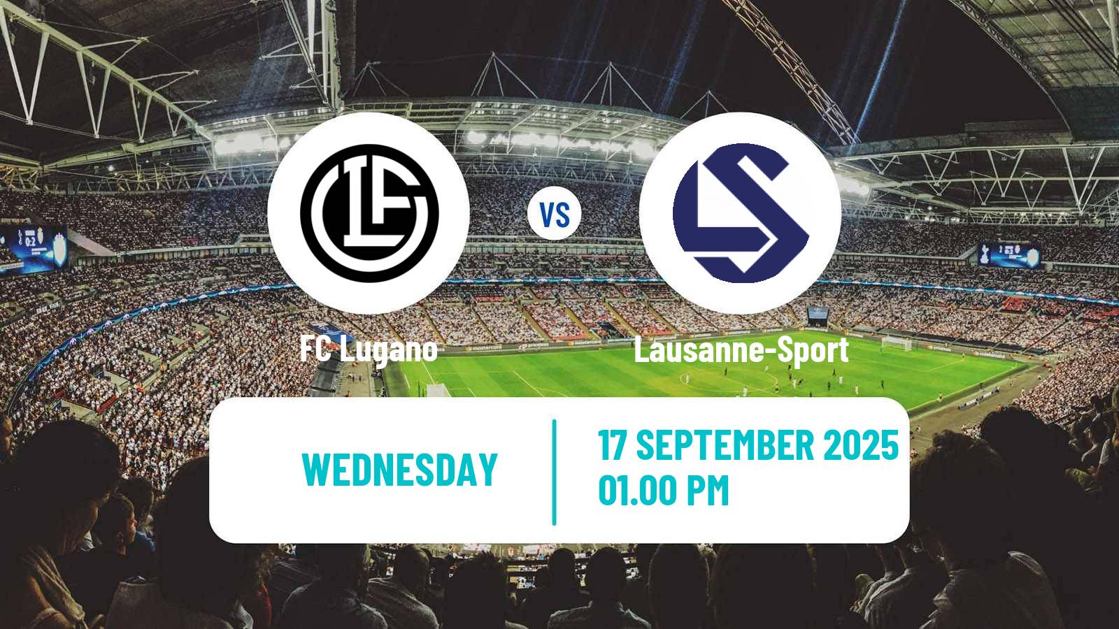 Soccer Swiss Super League Lugano - Lausanne-Sport