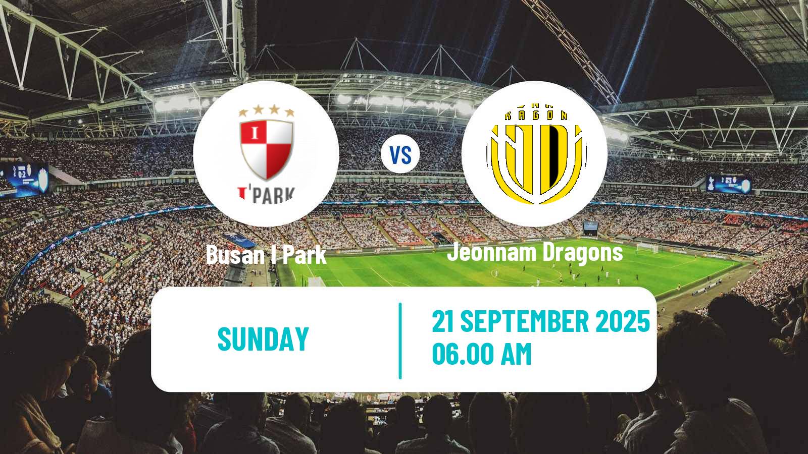 Soccer South Korean K-League 2 Busan I Park - Jeonnam Dragons