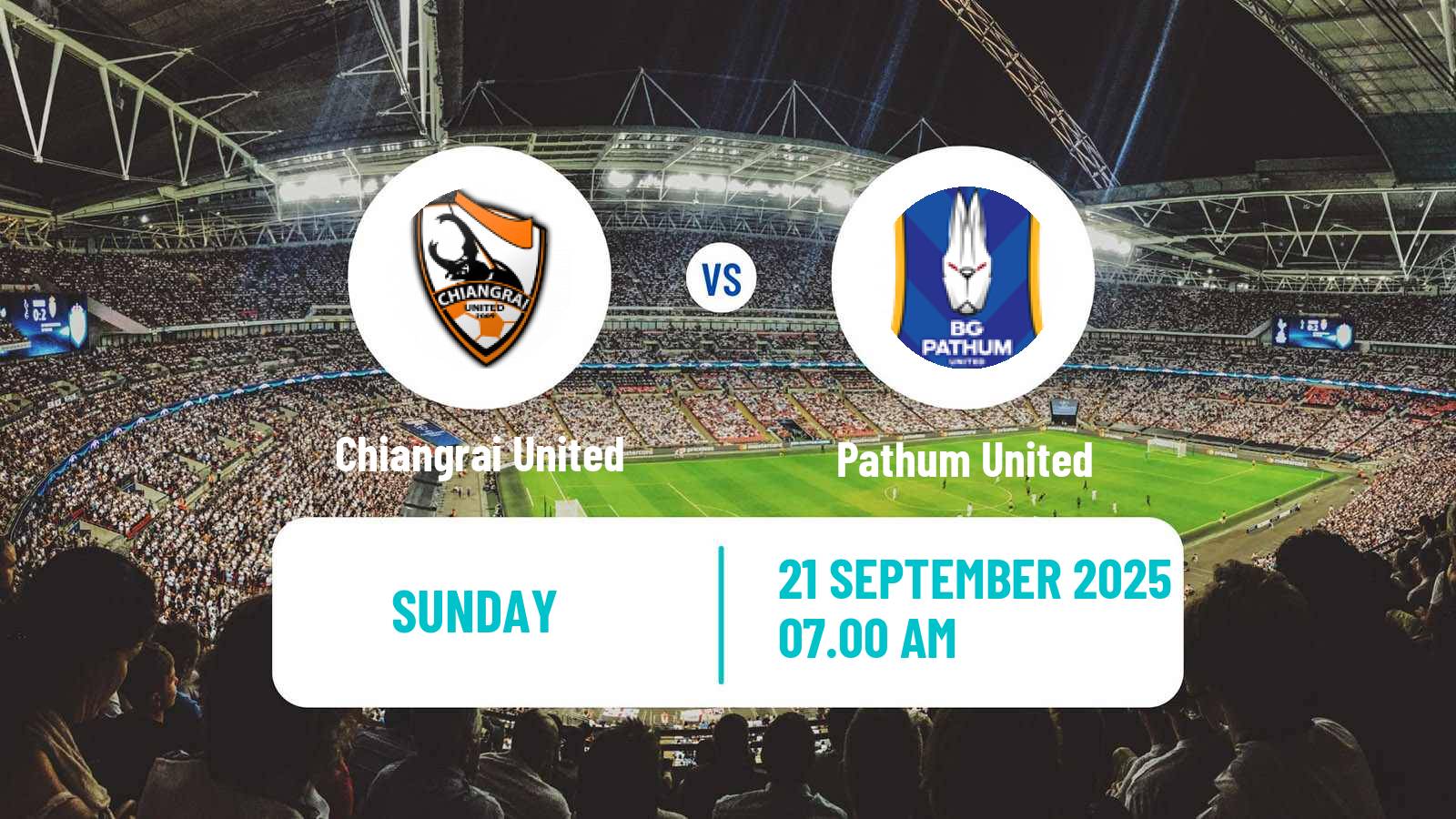 Soccer Thai League 1 Chiangrai United - Pathum United